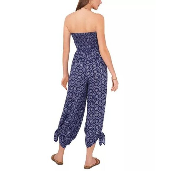 1.state Swim One-piece Strapless Pant Jumpsuit Swimwear Lightweight Cover-up L - Picture 4 of 5
